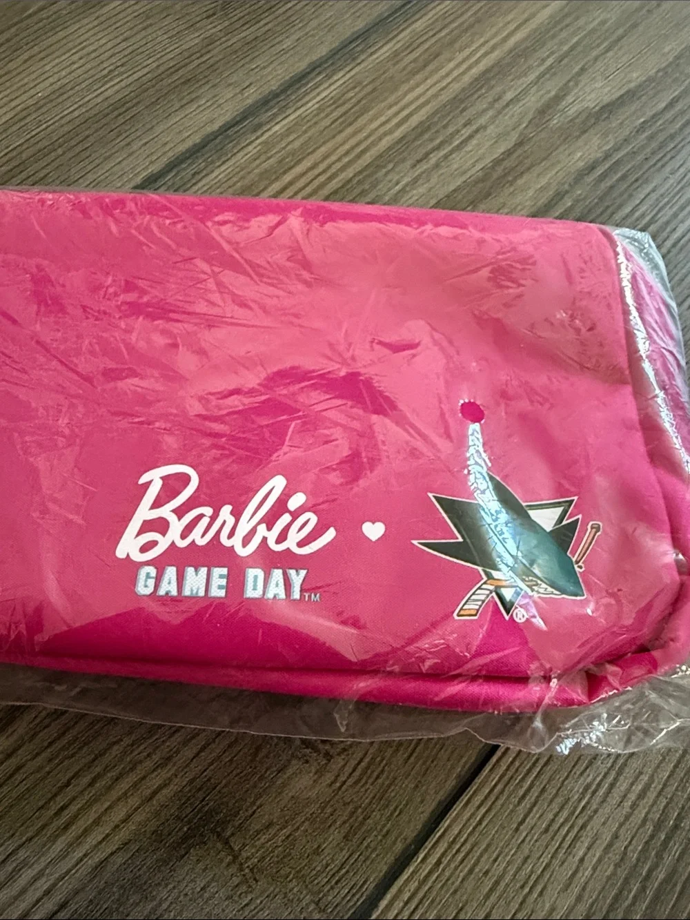 San Jose Sharks Barbie Pink Game Day Zip Pouches